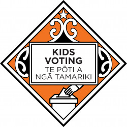 Kids Voting Te Pōti a Ngā Tamariki logo
